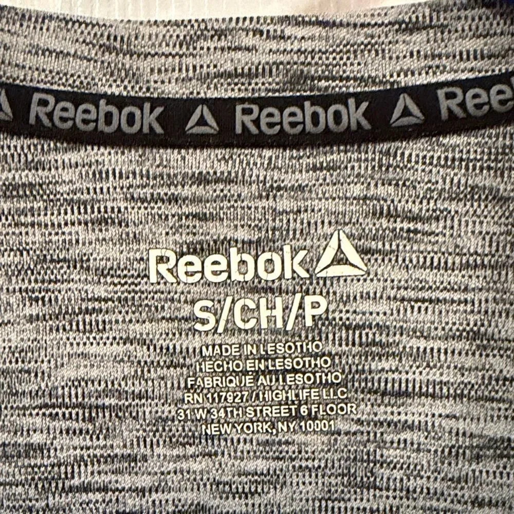 Reebok Men's Size Small Heathered Black/Gray Tee